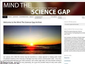 mindthesciencegap.org