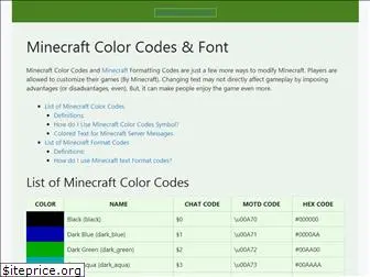 minecraftcolorcodes.info