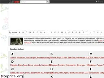 minelyrics.com