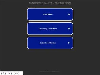 mingsrestaurantmenu.com