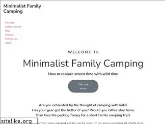 minimalistfamilycamping.com