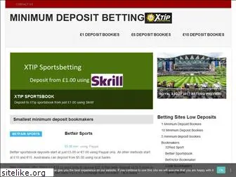 minimumdepositbetting.com