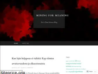mining4meaning.com