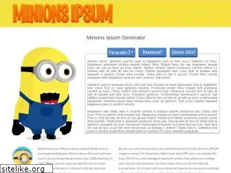 minionsipsum.com