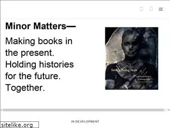 minormattersbooks.com