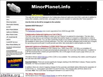 minorplanet.info