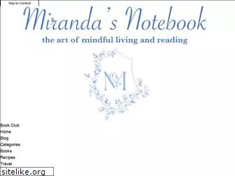 mirandasnotebook.com