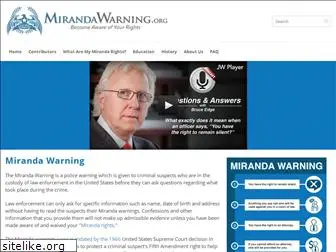 mirandawarning.org