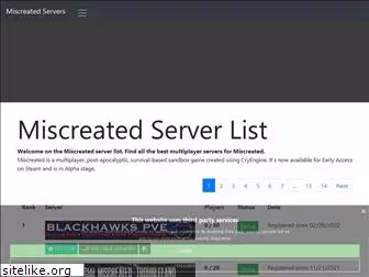 miscreated-servers.com