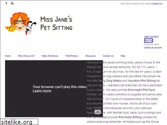 missjanespetsitting.com