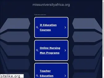 missuniversityafrica.org