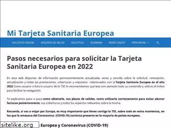 www.mitarjetasanitariaeuropea.es