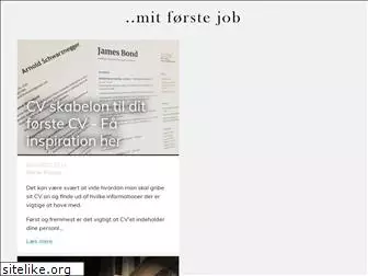 mitfoerstejob.dk