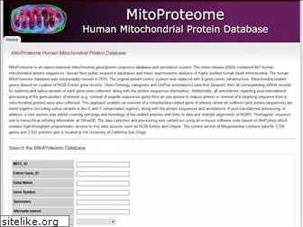 mitoproteome.org