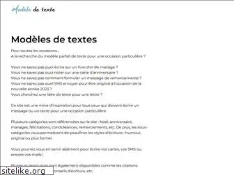 modele-texte.fr