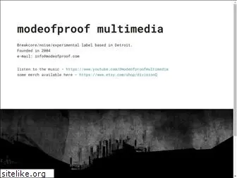 modeofproof.com