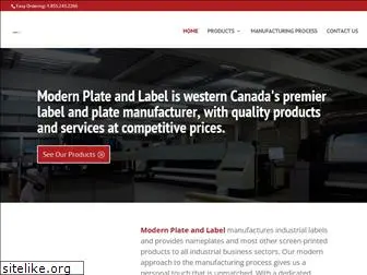 modernplateandlabel.com