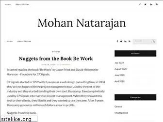 mohannatarajan.com