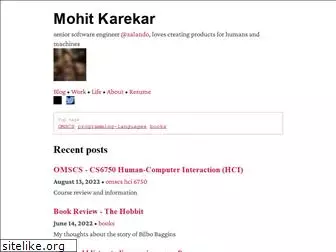 mohitkarekar.com
