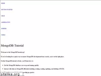 mongodbtutorial.org