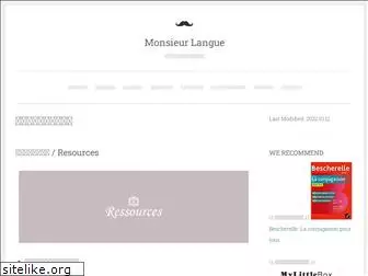 monsieurlangue.com