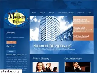 monumenttitleagency.com