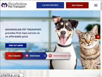 moorholmepettransport.com.au