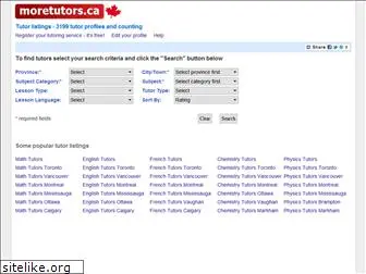 moretutors.ca