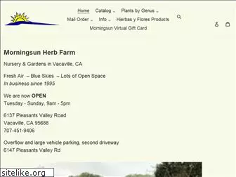 morningsunherbfarm.com