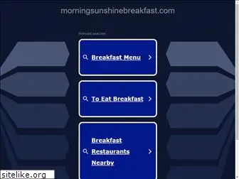 morningsunshinebreakfast.com