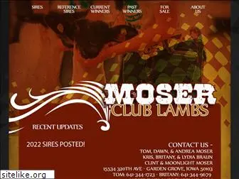 moserclublambs.com