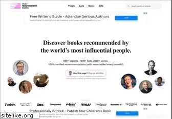 mostrecommendedbooks.com