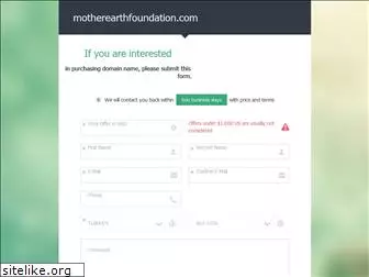 motherearthfoundation.com