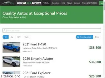 motorcarexport.com