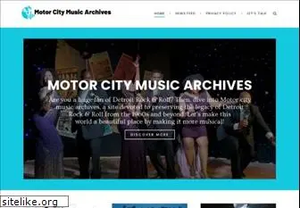 motorcitymusicarchives.com