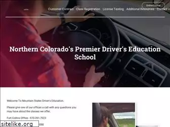 mountainstatesdriverseducation.com