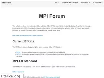 mpi-forum.org