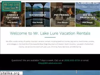 mrlakelurevacationrentals.com