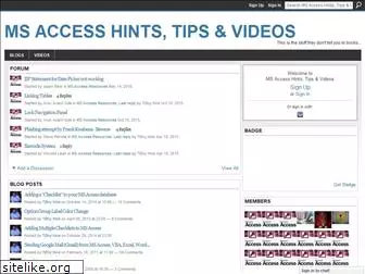 msaccesshintsandtips.ning.com