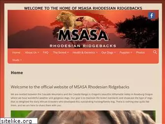 msasarhodesianridgebacks.net