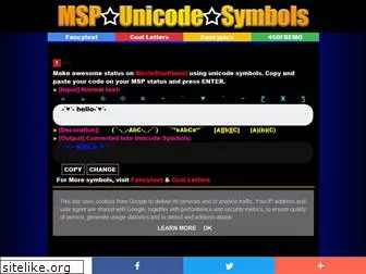 msp-unicode-symbols.blogspot.com