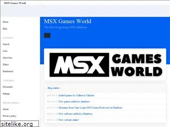 msxgamesworld.com