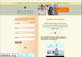 mtsinaifoundation.org