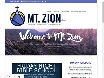mtzionlutheran.info