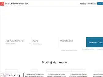 mudirajmatrimony.com