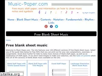 music-paper.com