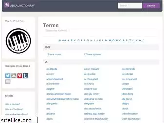musicaldictionary.com