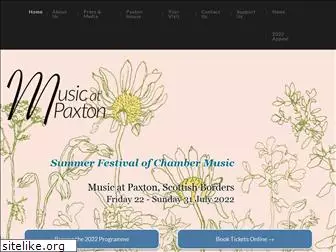 musicatpaxton.co.uk