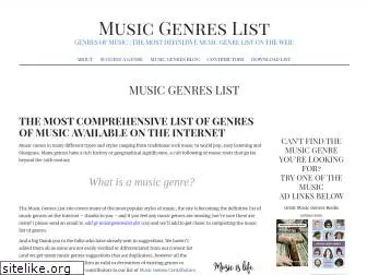 musicgenreslist.com