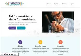 musiciansfoundation.org